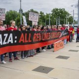 Les membres de Médecoins Sans Frontières (MSF) estiment que "toutes les lignes rouges ont été franchies" dans la bande de Gaza. KEYSTONE/MARTIAL TREZZINI